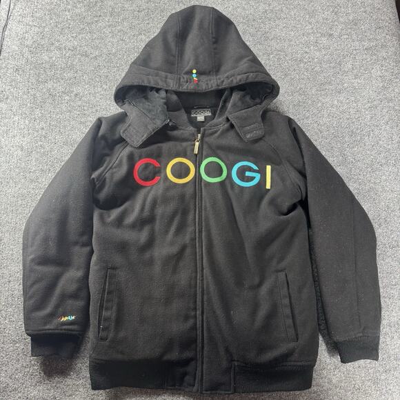 Vintage Y2K Coogi Thick Heavy Winter Jacket Full Zip Face Cover Velour Interior - Picture 1 of 10
